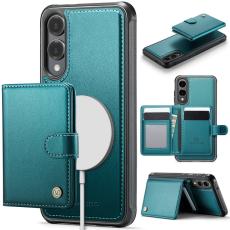 JEEHOOD - JEEHOOD J09 Samsung Galaxy S25 Edge Skal RFID Läder Grön