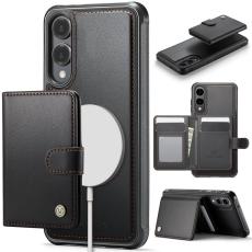 JEEHOOD - JEEHOOD J09 Samsung Galaxy S25 Edge Skal RFID Läder Svart