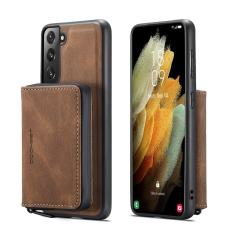 JEEHOOD - JEEHOOD Magnetic Wallet Case Samsung Galaxy S21 FE - Brun