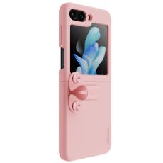 Nillkin - NILLKIN Galaxy Z Flip5 Liquid Silicone Skal med Fingerrem - Rosa
