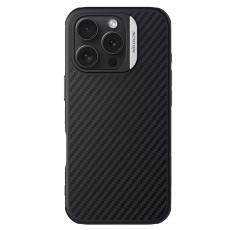 OEM - NILLKIN iPhone 16 Pro Skal Magnetiskt Kolfiber TPU + PC Silver