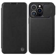 Nillkin - NILLKIN Qin Pro iPhone 14 Pro Skal PU Läder Svart