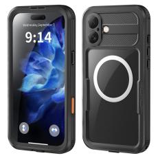 SHELLBOX - SHELLBOX iPhone 16 Plus Skal MagSafe Vattentålig Klar Svart