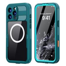 SHELLBOX - SHELLBOX iPhone 16 Pro Max Skal MagSafe Vattentålig Klar Blå
