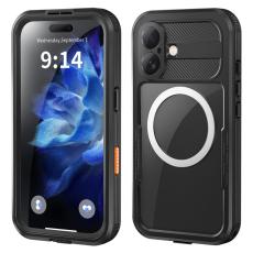SHELLBOX - SHELLBOX iPhone 16 Skal MagSafe Vattentålig Klar Svart