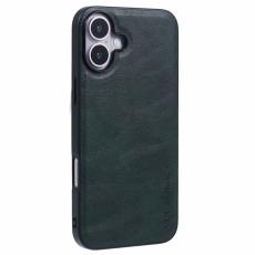 X-Level - X-LEVEL Bojue-3 iPhone 16 Plus Skal Läder Grön