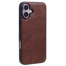 X-Level - X-LEVEL Bojue-3 iPhone 16 Skal Anti-Scratch Läder Brun