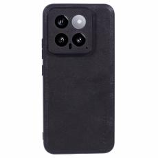 X-Level - X-LEVEL Bojue-3 Xiaomi 14 Skal Läderbeläggning Svart