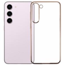 X-Level - X-LEVEL Galaxy S23+ Skal Clear Hård PC Baksida - Guld