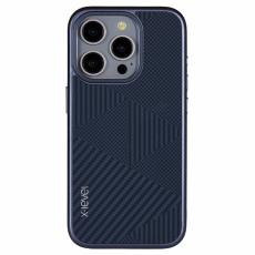 X-Level - X-LEVEL iPhone 14 Pro Max Skal Shockproof Bl&aring; Carbon Nano Fiber