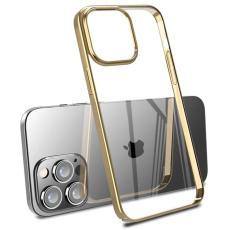 X-Level - X-LEVEL iPhone 15 Pro Max Fodral Hård PC Klar Bakre Guld