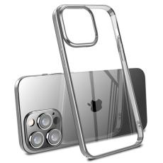X-Level - X-LEVEL iPhone 15 Pro Max Fodral Hård PC Klar Bakre Silver