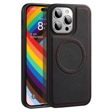 X-Level - X-LEVEL iPhone 15 Pro Skal PU Läder TPU+PC Svart