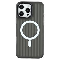 X-Level - X-LEVEL iPhone 16 Pro Fodral MagSafe Svart Corrugated Texture