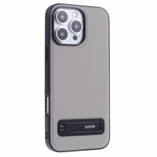 X-Level - X-LEVEL iPhone 16 Pro Max Skal L&auml;derbelagt TPU Gr&aring;