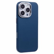 X-Level - X-LEVEL iPhone 16 Pro Skal MagSafe Kolfiber + Metallram Blå