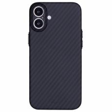X-Level - X-LEVEL iPhone 16 Skal Kameraskydd Hård PC Kolfiber Svart