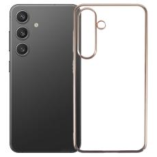 X-Level - X-LEVEL Samsung Galaxy S24+ Skal Hård PC Klar Bakre Guld