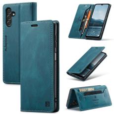 AUTSPACE - AUTSPACE A01 Flip Leather Fodral för Samsung Galaxy A14 - Blå
