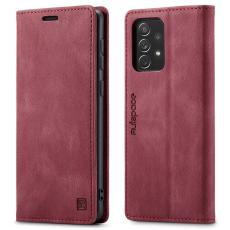 AUTSPACE - AUTSPACE A01 f&ouml;r Samsung Galaxy A33 5G Fodral PU L&auml;der - R&ouml;d