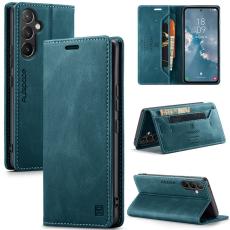 AUTSPACE - AUTSPACE A01 f&ouml;r Samsung Galaxy A54 5G Fodral &Auml;kta l&auml;der - Bl&aring;