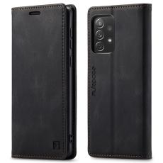 AUTSPACE - AUTSPACE A01 för Samsung Galaxy A73 5G Fodral PU Läder - Svart