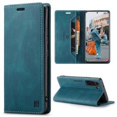 AUTSPACE - AUTSPACE A01 för Samsung Galaxy S22+ Fodral PU Läder - Blå