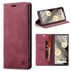 AUTSPACE - AUTSPACE A01 Fodral för Google Pixel 7 Pro - Retro Matte PU Läder - Röd