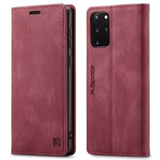 AUTSPACE - AUTSPACE A01 Fodral f&ouml;r Samsung Galaxy S20 Plus PU L&auml;der - R&ouml;d