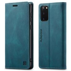 AUTSPACE - AUTSPACE A01 Fodral för Samsung Galaxy S20 PU Läder - Blå