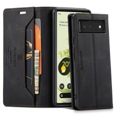 AUTSPACE - AUTSPACE A01 Google Pixel 6 Fodral PU L&auml;der - Svart