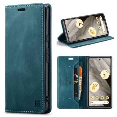 AUTSPACE - AUTSPACE A01 Google Pixel 7 Pro Fodral Retro Matte PU Läder - Blå