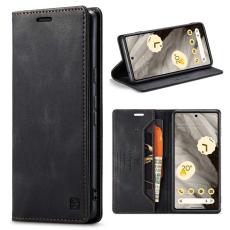 AUTSPACE - AUTSPACE A01 Google Pixel 7 Pro Fodral - Retro Matte PU Läder - Svart