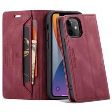 AUTSPACE - AUTSPACE A01 iPhone 12/12 Pro Fodral PU Läder - Röd