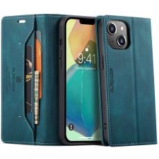 AUTSPACE - AUTSPACE A01 iPhone 14 Plus Fodral PU Läder - Blå