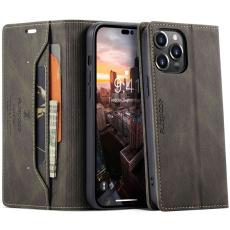 AUTSPACE - AUTSPACE A01 iPhone 14 Pro Fodral Äkta läder - Kaffe