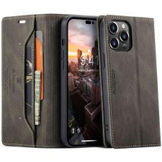 AUTSPACE - AUTSPACE A01 iPhone 14 Pro Max Fodral - Äkta läder - Kaffe