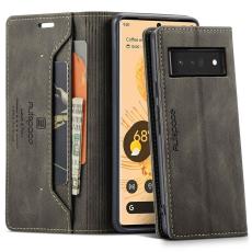 AUTSPACE - AUTSPACE A01 Series Google Pixel 6 Pro Fodral PU Läder - Kaffe