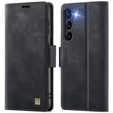 AUTSPACE - AUTSPACE A11 Fodral för Samsung Galaxy S23+ Äkta läder - Svart