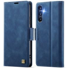 AUTSPACE - AUTSPACE Fodral f&ouml;r Samsung Galaxy A54 5G &Auml;kta l&auml;der - Bl&aring;