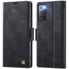 AUTSPACE - AUTSPACE Fodral för Samsung Galaxy Note20 5G Äkta läder - Svart