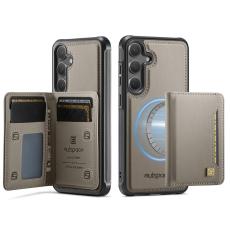 AUTSPACE - AUTSPACE Fodral för Samsung Galaxy S25+/S24+ Äkta läder - Grå