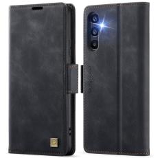 AUTSPACE - AUTSPACE Fodral Samsung Galaxy A34 5G Äkta läder - Svart