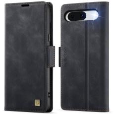 AUTSPACE - AUTSPACE Google Pixel 8 Fodral Retro L&auml;der - Svart