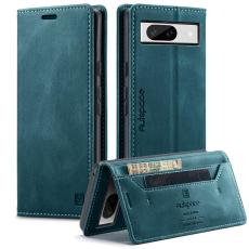 AUTSPACE - AUTSPACE Google Pixel 8 Wallet Fodral Äkta läder - Blå