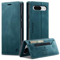 AUTSPACE - AUTSPACE Google Pixel 8a Wallet Fodral Äkta läder - Blå