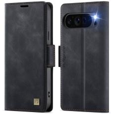 AUTSPACE - AUTSPACE Google Pixel 9 Pro XL Fodral Äkta läder - Svart