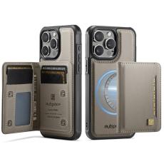 AUTSPACE - AUTSPACE iPhone 13 Pro Max Fodral Äkta läder - Grå