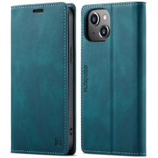 AUTSPACE - AUTSPACE iPhone 13 Skal Äkta läder - Blå