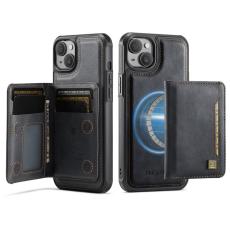 AUTSPACE - AUTSPACE iPhone 14 Fodral Vintage Läder Magnetisk - Svart